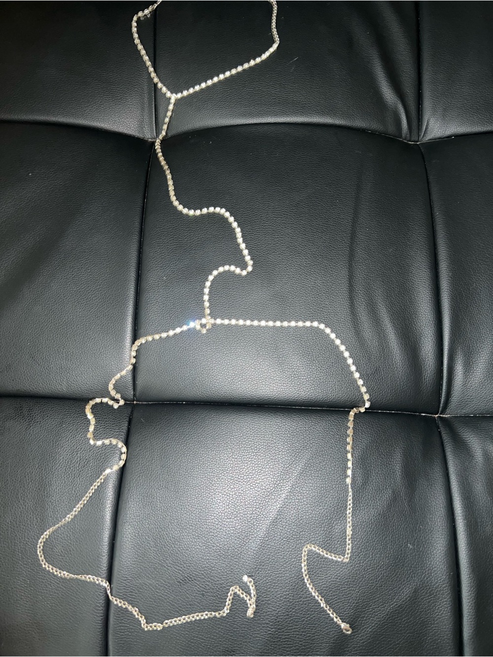 Gift$10💕Gold-tone Rhinestone crystal BodyChain Adjustable 17×15×40nch
Width0.19